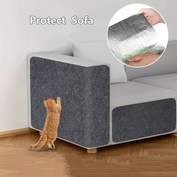 Anti Cat Scratch Board Sofa Protection Kitten Climbing Mat Paws Sharpen Diy Cut Pasted Wall Carpet Pet Scratch Board Cats Toys - Image 4