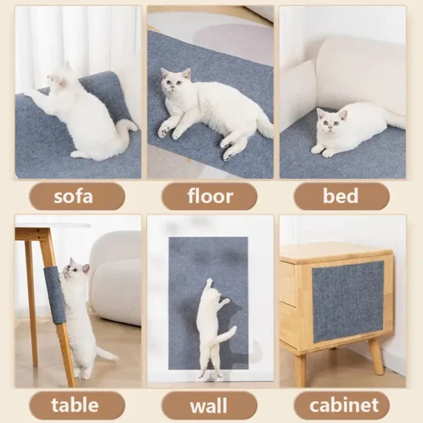 Anti Cat Scratch Board Sofa Protection Kitten Climbing Mat Paws Sharpen Diy Cut Pasted Wall Carpet Pet Scratch Board Cats Toys - Image 6